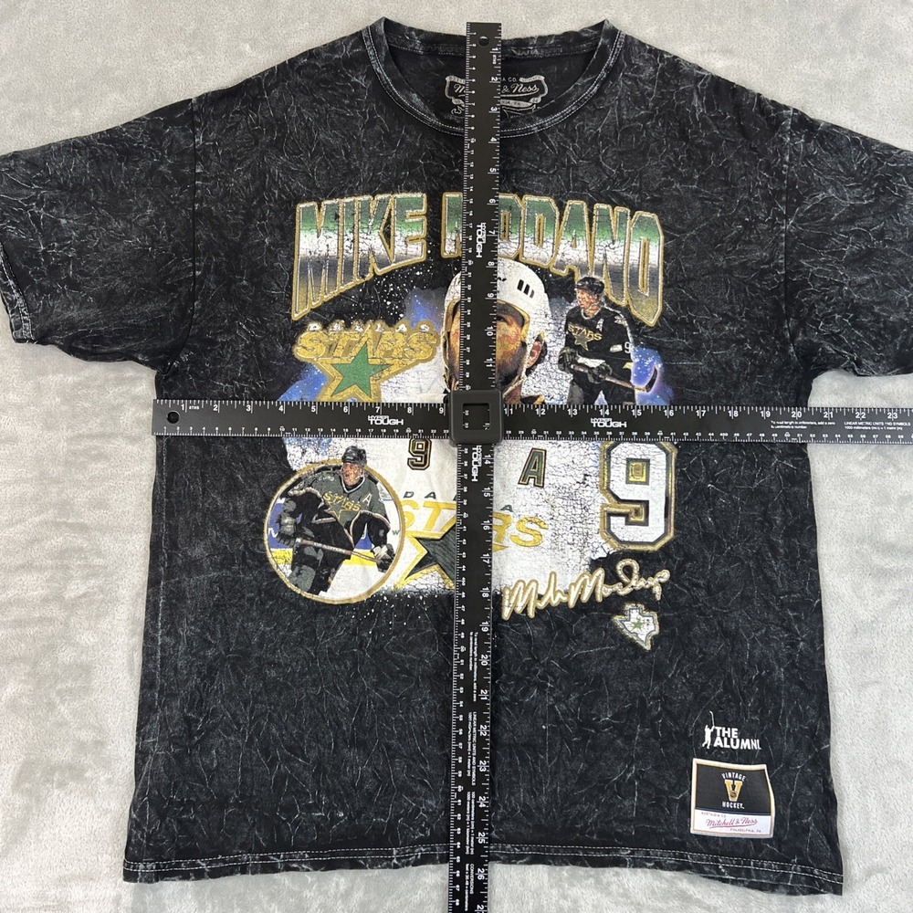 Mitchell & Ness Dallas Stars Mike Modano  Collage T-Shirt Men's L Large Black - Picture 6 of 6
